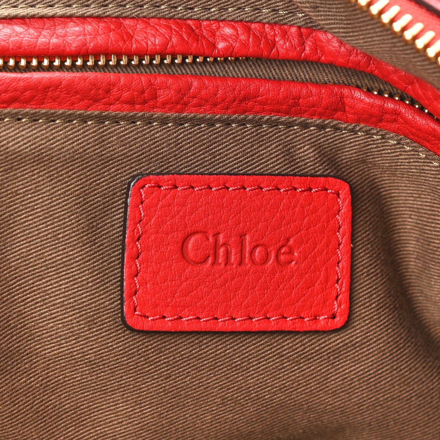 Chloe Calfskin Medium Marcie Satchel Red 5 of 10