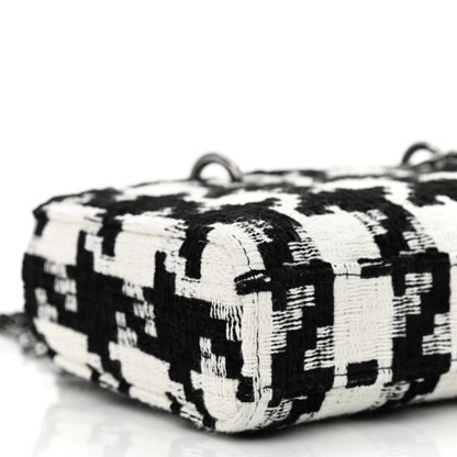 Christian Dior Canvas Macro Houndstooth Lady D-Joy Black White 9 of 11
