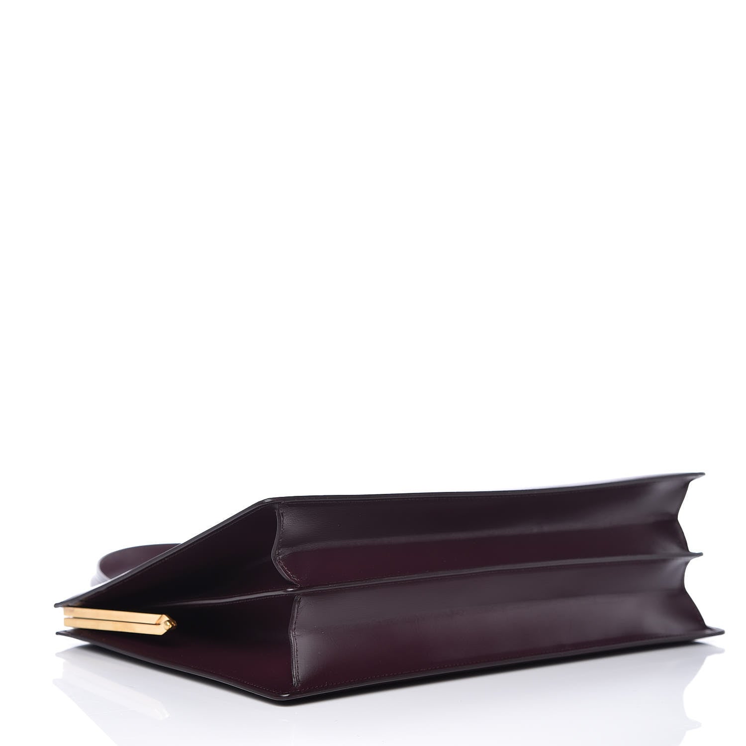 Celine Box Calfskin Medium Clasp Bag Burgundy 4 of 9