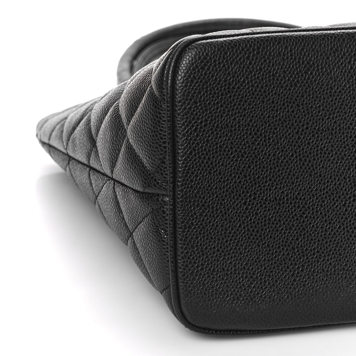 Caviar Quilted Medallion Tote Black