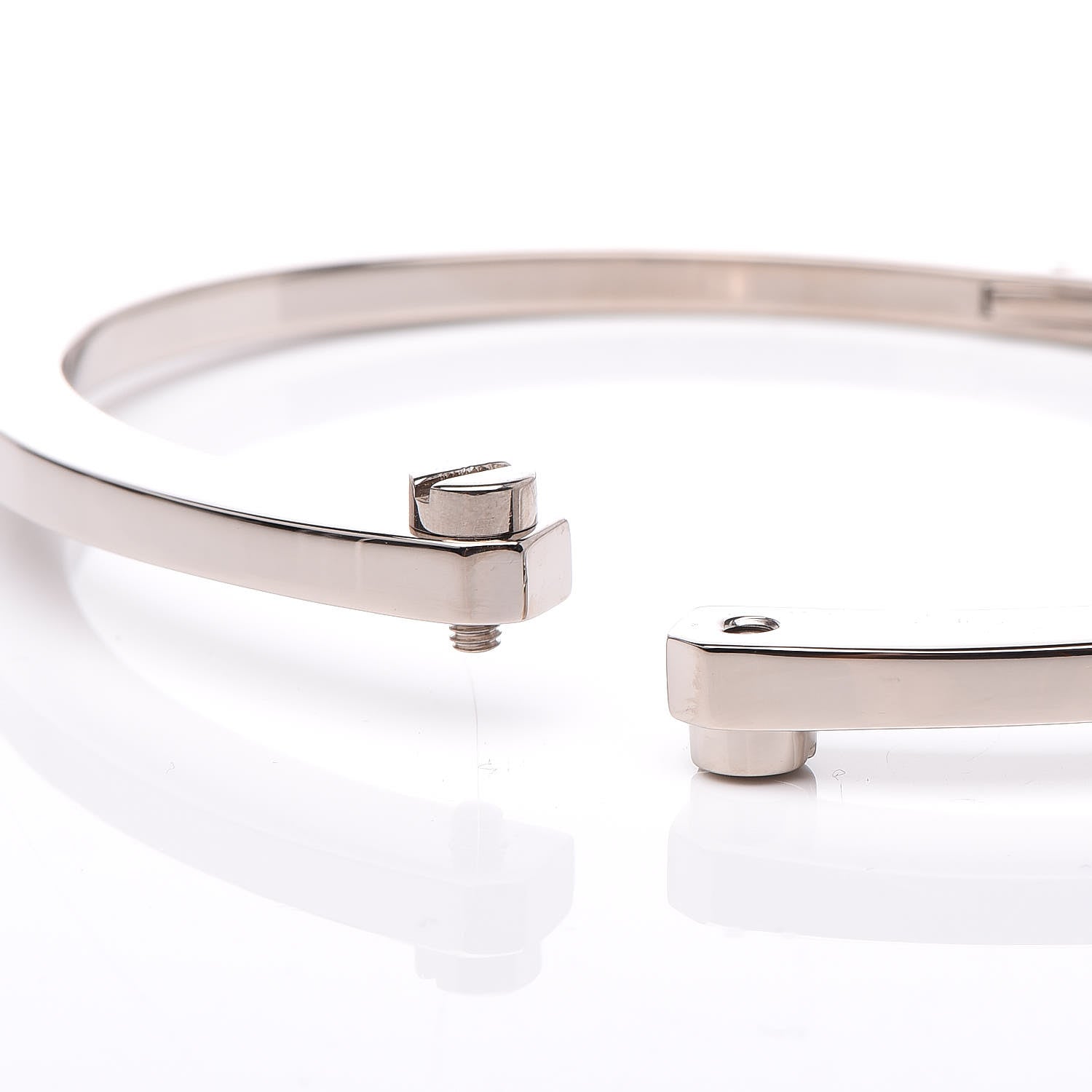 Cartier 18K White Gold Menotte Bracelet 6 4 of 5