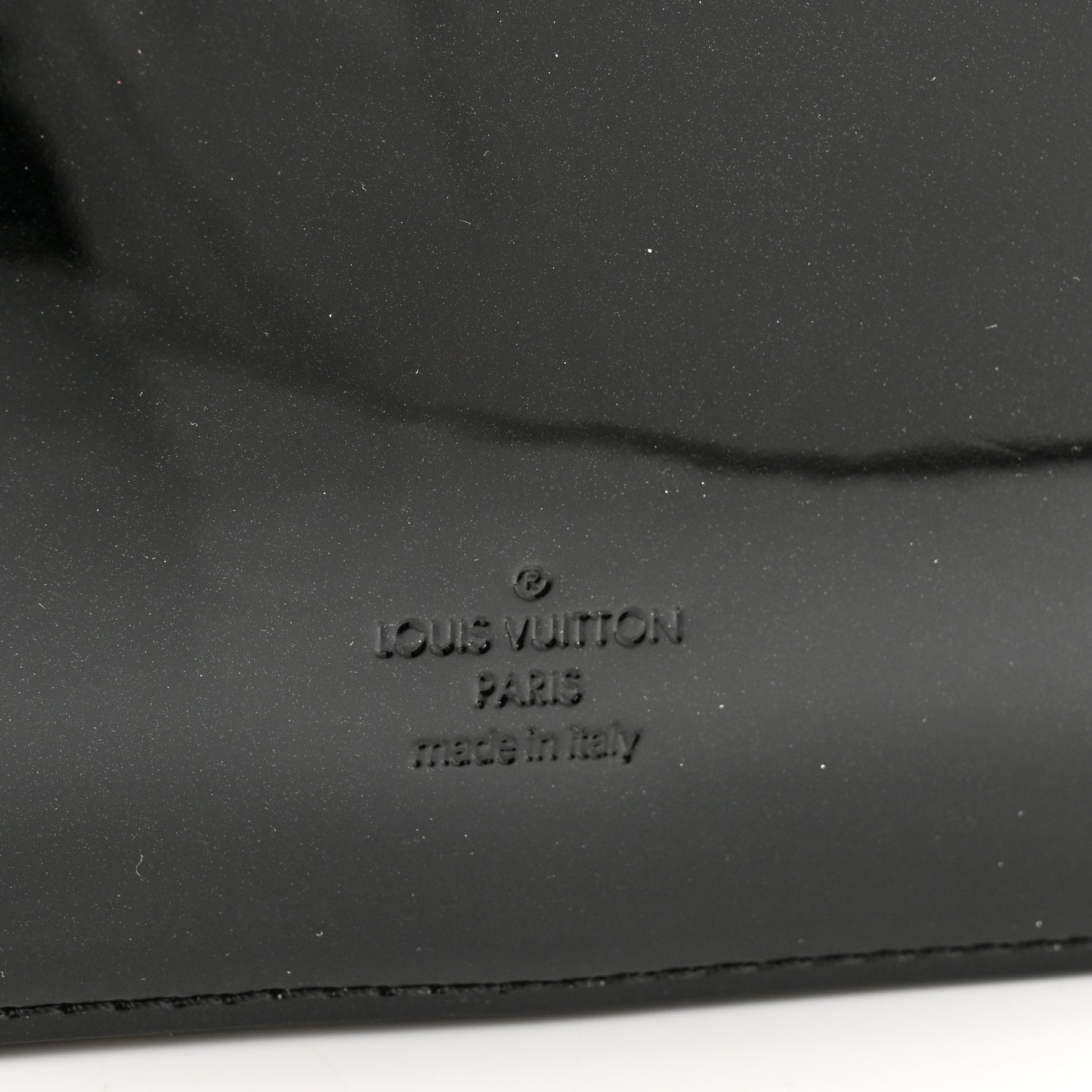 Patent Calfskin Monogram Cherrywood BB Black