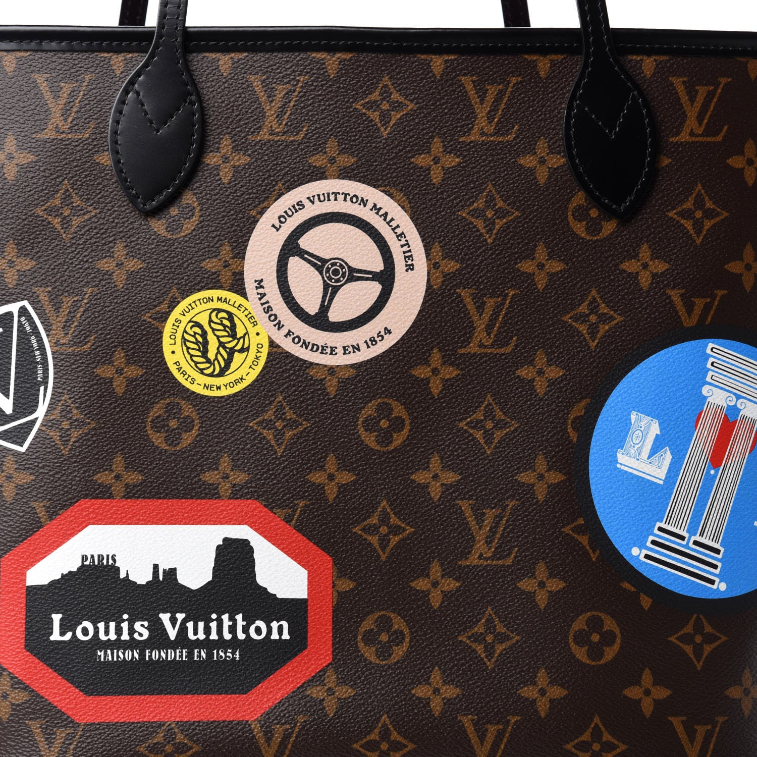 Louis Vuitton Monogram World Tour Neverfull MM 12 of 13