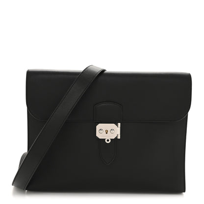 Hermes Evergrain Sac A Depeches 29 Messenger Bag Black 1 of 13
