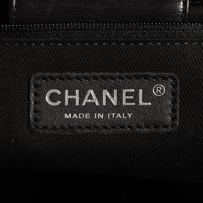 Chanel Glazed Calfskin Large CC Delivery Tote Black 7 of 8