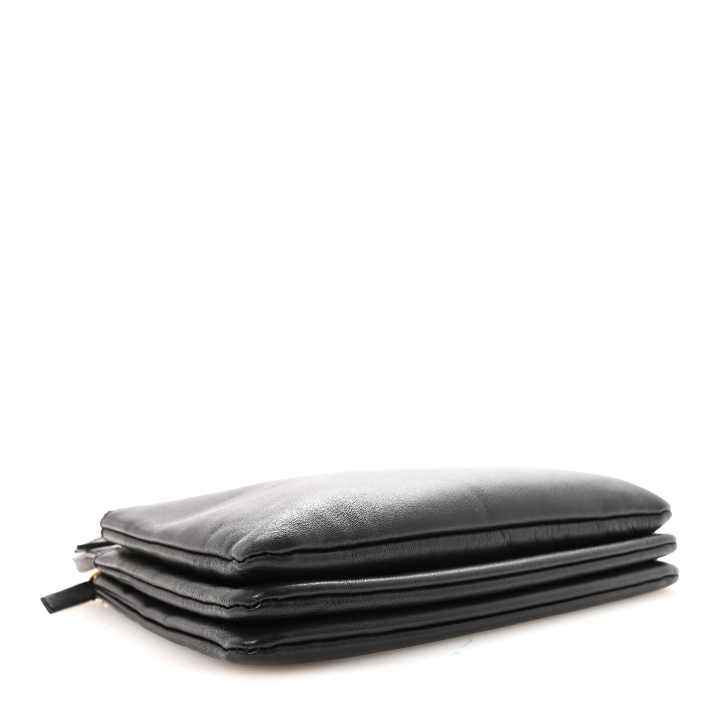 Lambskin Small Trio Crossbody Bag Black