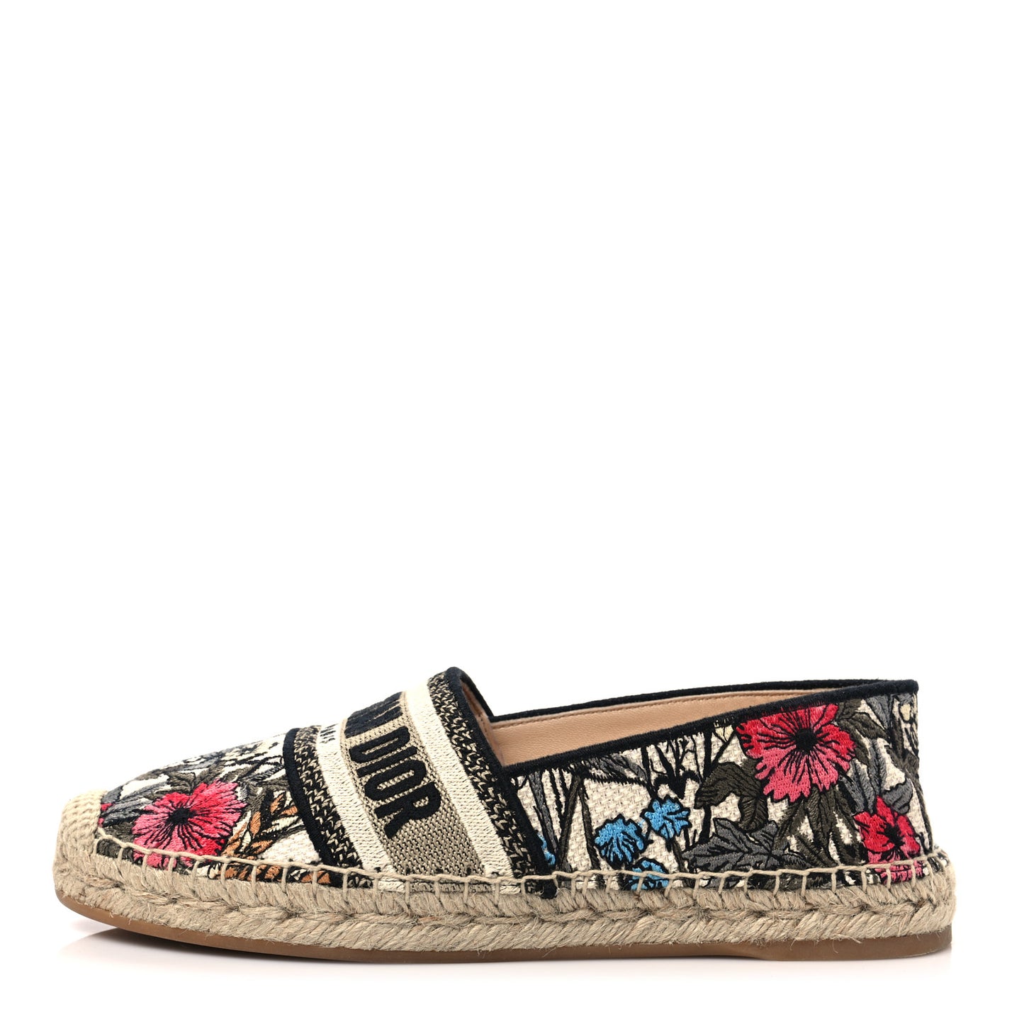 Embroidered Mille Fleurs Granville Espadrille 37 Multicolor