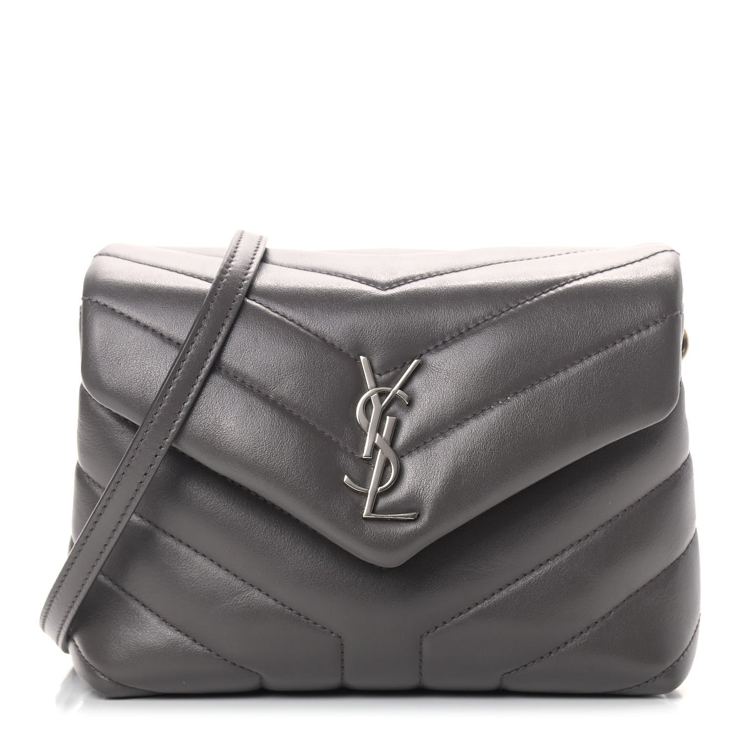Calfskin Y Quilted Monogram Toy Loulou Crossbody Bag Earth