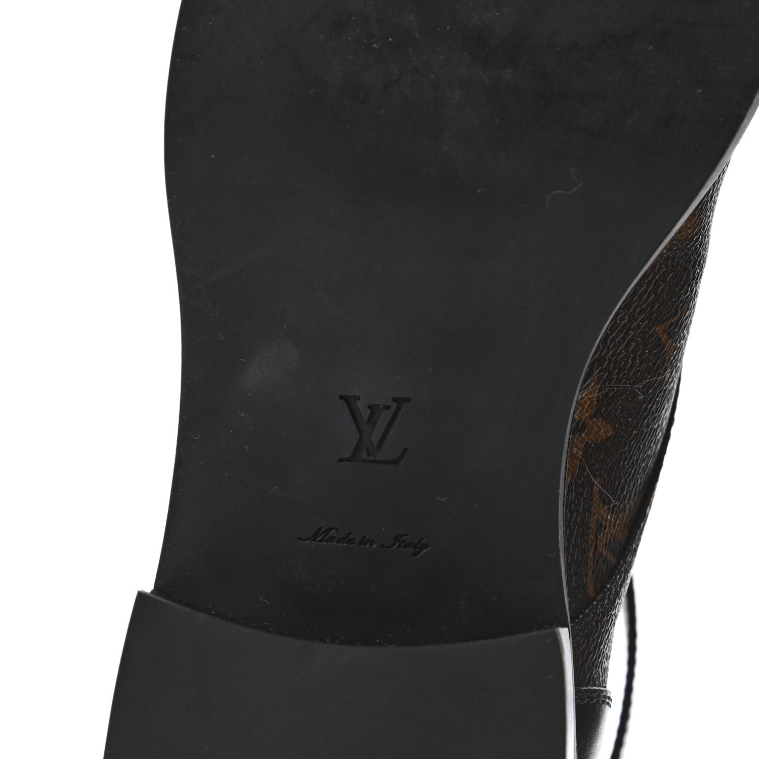 Louis Vuitton Monogram Calfskin Wonderland Flat Ranger Boots 40 Black 6 of 11