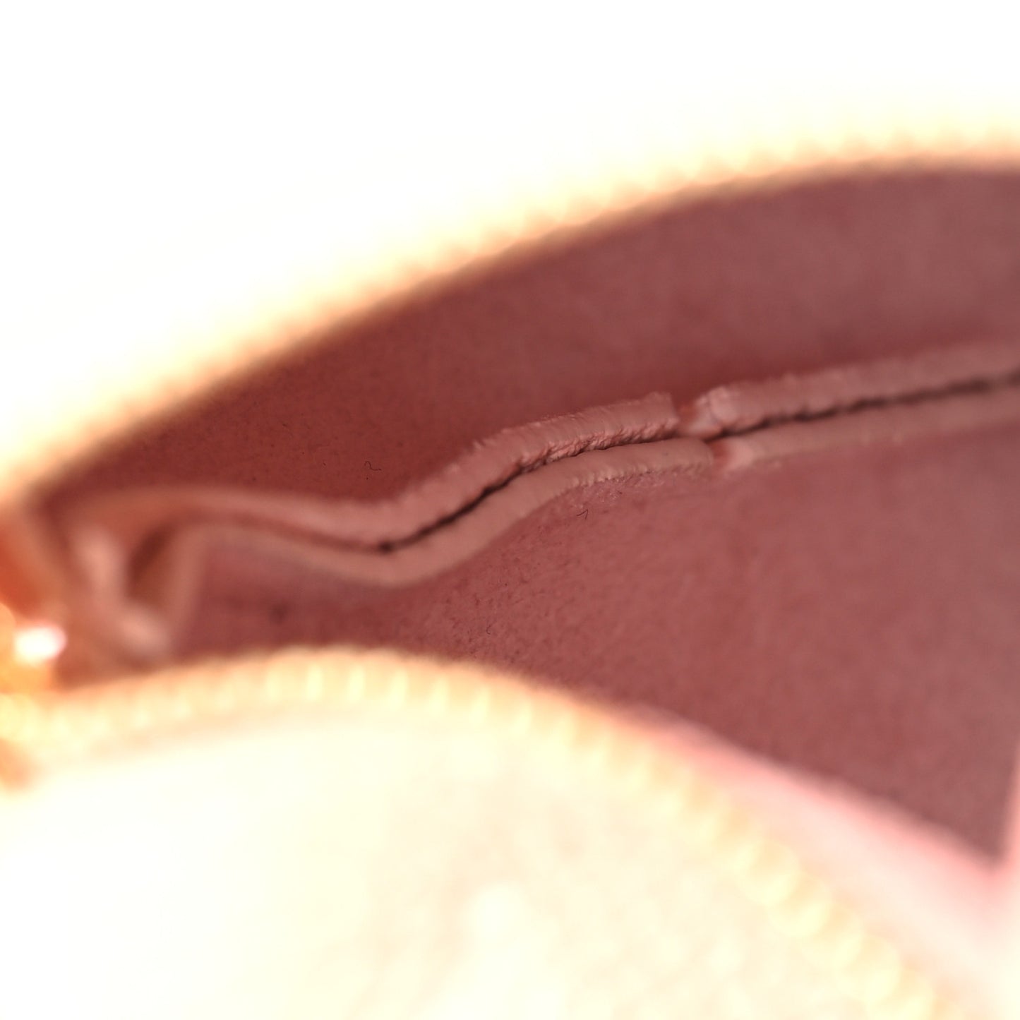 Monogram Berlingot Key Pouch Rose Beige