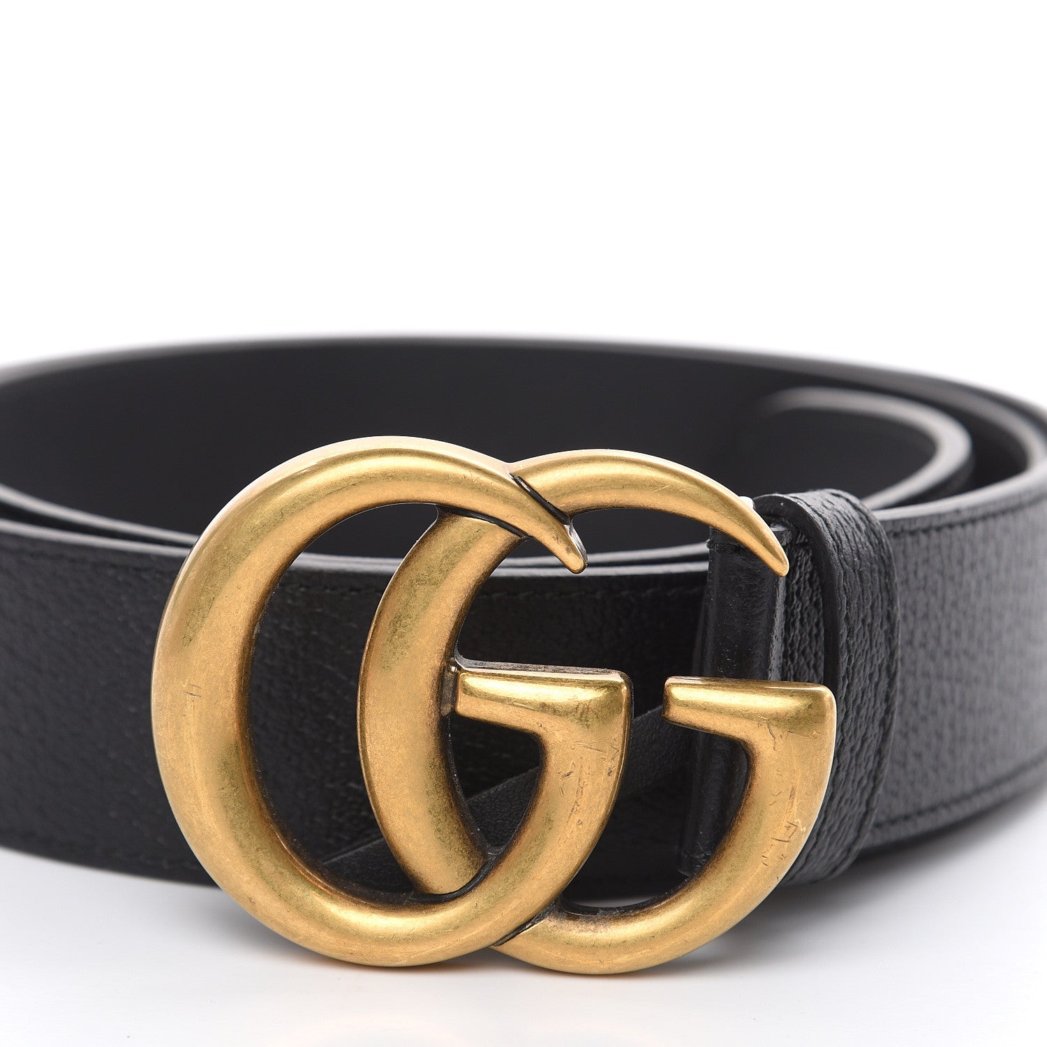 Gucci Textured Calfskin Double G 40mm Belt 105 42 Black 8 of 9