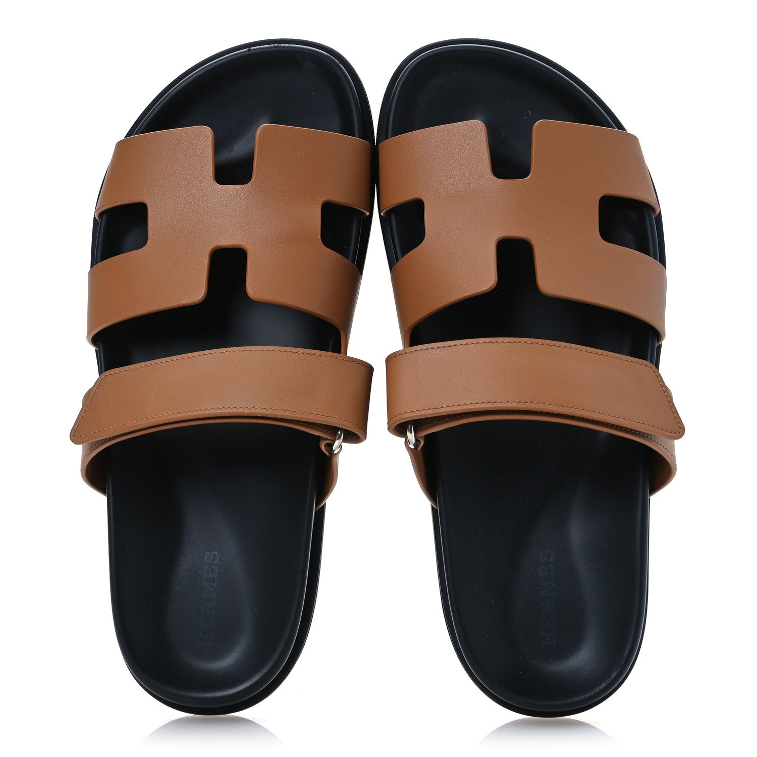 Hermes Calfskin Womens Chypre Sandals 38 Naturel 2 of 13