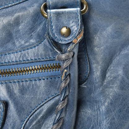 Balenciaga Chevre Classic Hardware Purse Bleu 11 of 24