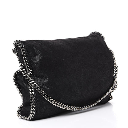 Stella McCartney Shaggy Deer Falabella Fold Over Tote Black 2 of 9