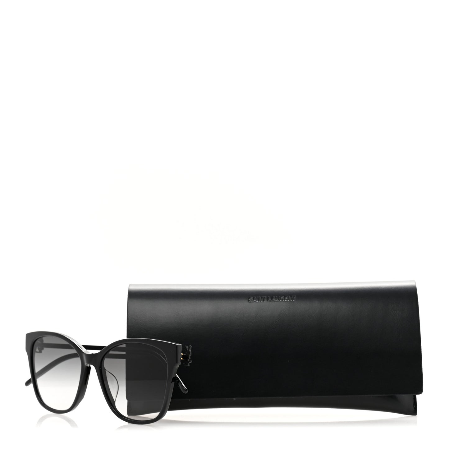 Acetate Rectangular SLM48SK Sunglasses Black
