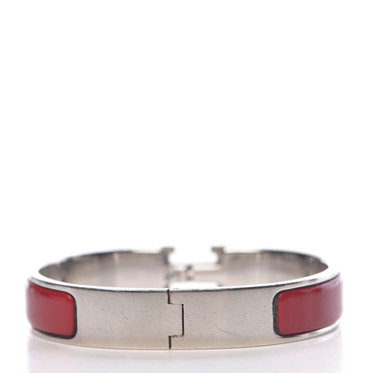 Hermes Enamel Narrow Clic Clac H Bracelet PM Red 3 of 5