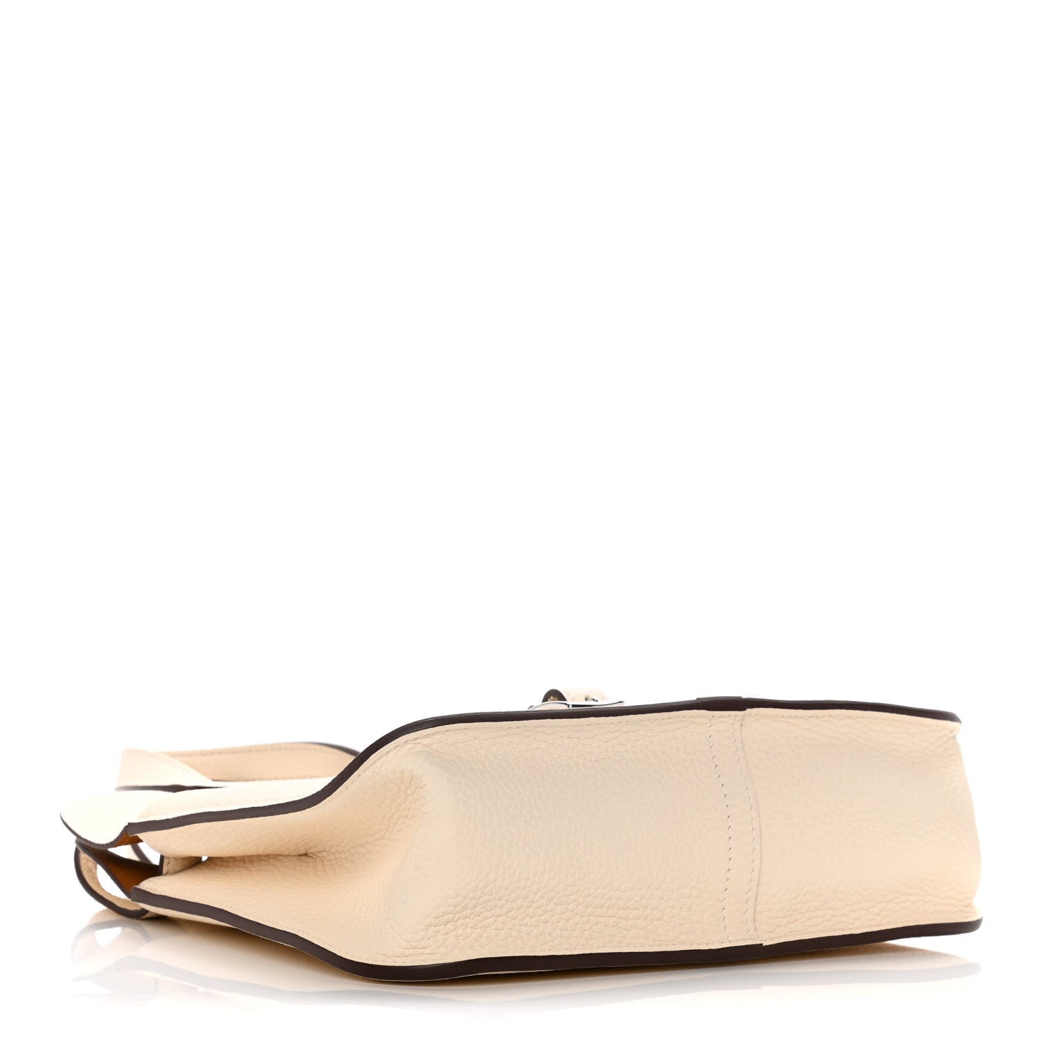 Hermes Taurillon Clemence Verso Halzan 25 Nata Sesame 3 of 8