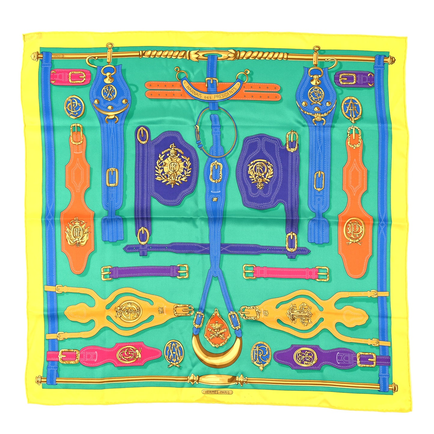 Silk Harnais Des Presidents Scarf 70