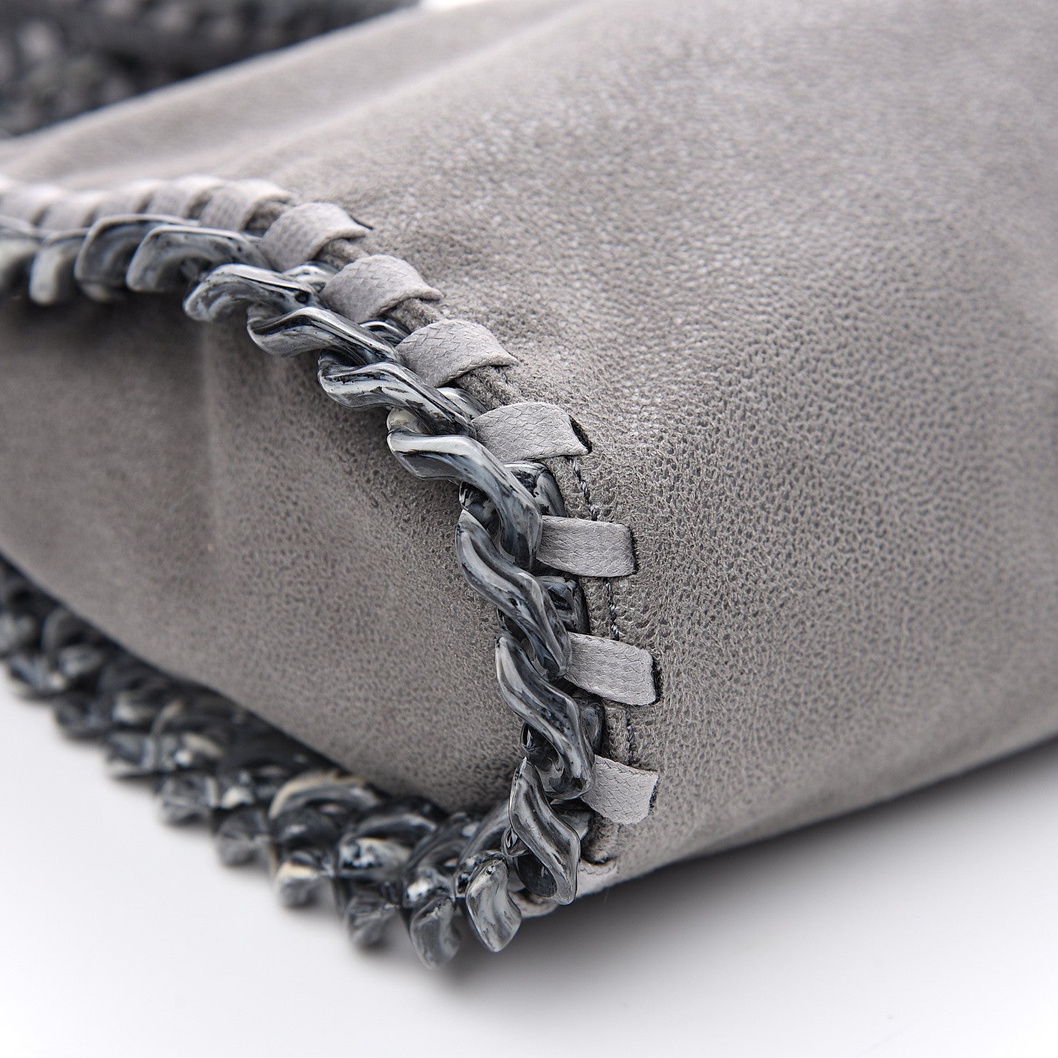 Stella McCartney Shaggy Deer Mini Candy Falabella Grey 7 of 9