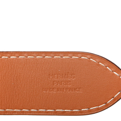 Hermes Barenia Studded Buckle Bracelet Fauve 4 of 4