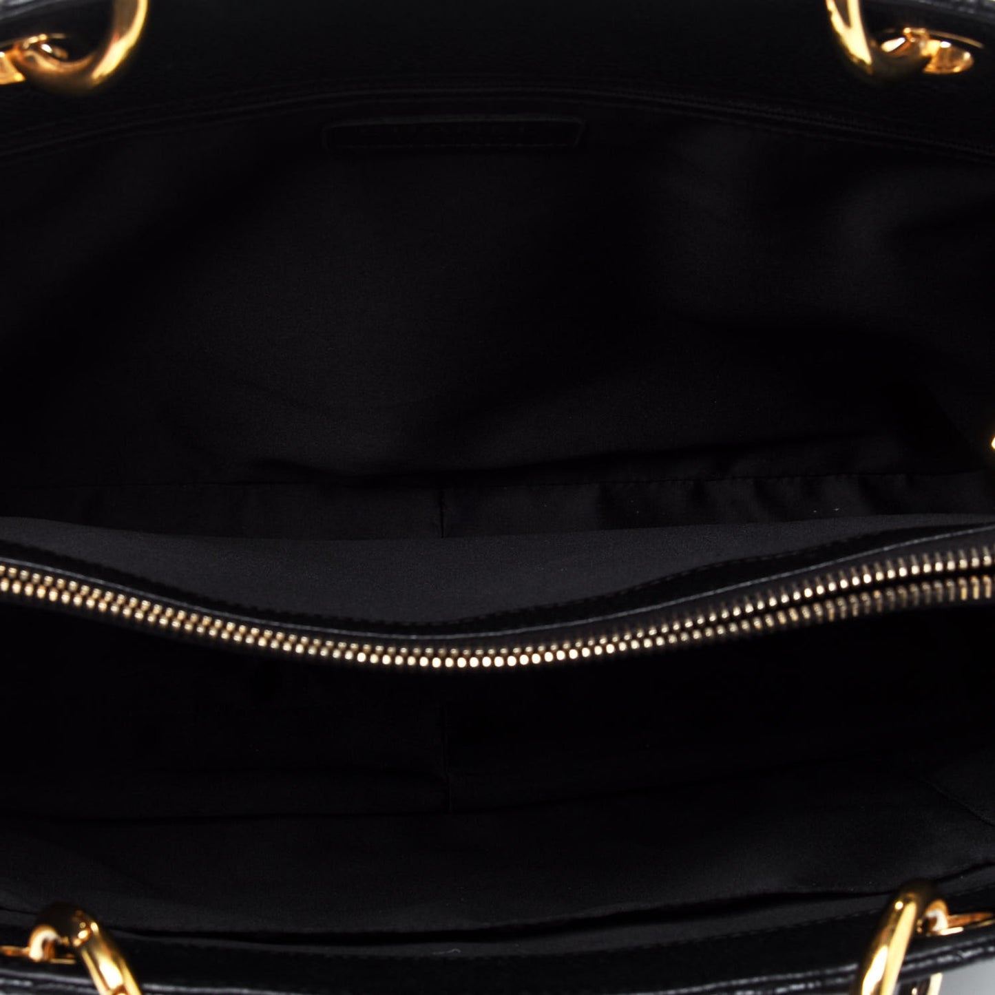 Caviar Quilted Grand Shopping Tote GST Black