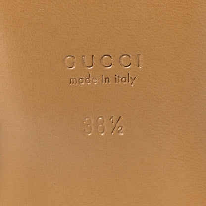 Gucci Calfskin Monogram Horsebit Womens Slide Sandals 38.5 Rosso Ancora 8 of 10