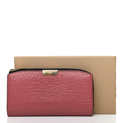 Burberry Heritage Grain Alvington Continental Wallet Crimson Pink 9 of 9