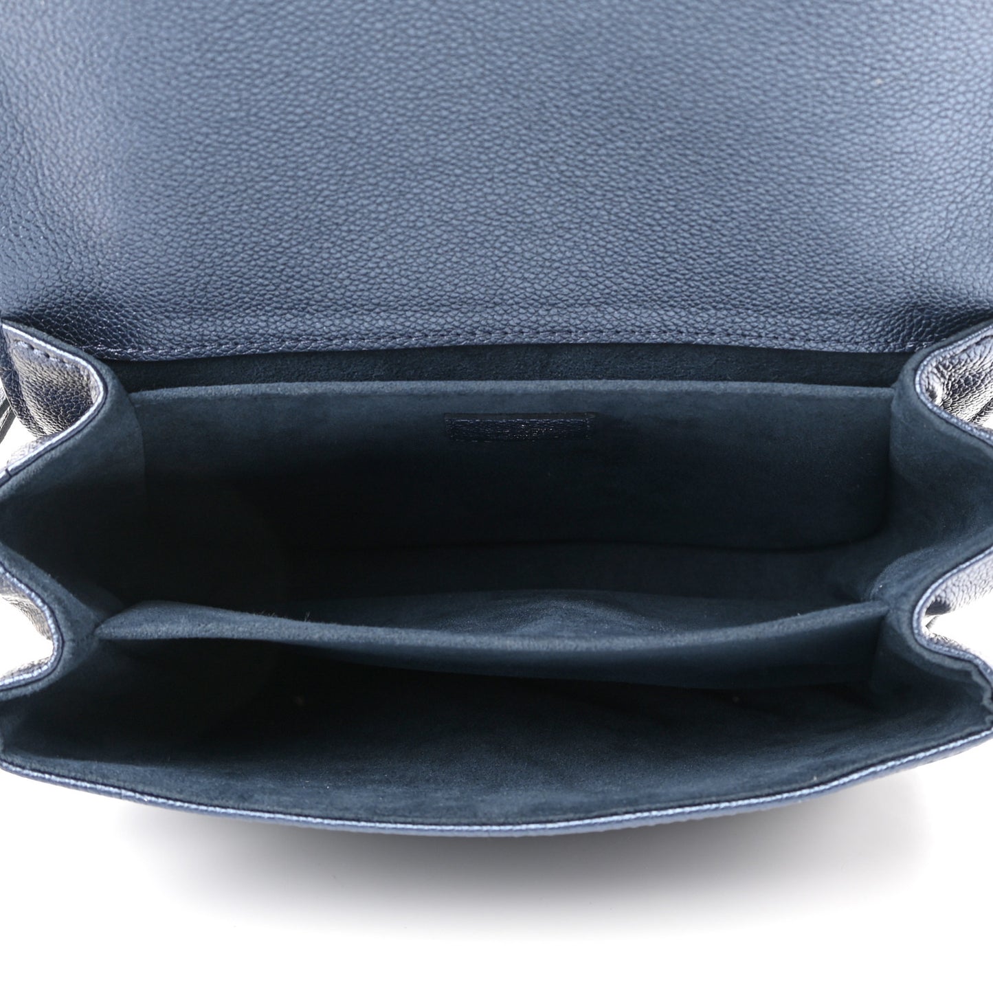 Metallic Empreinte Monogram Giant Pochette Metis Navy Nacre