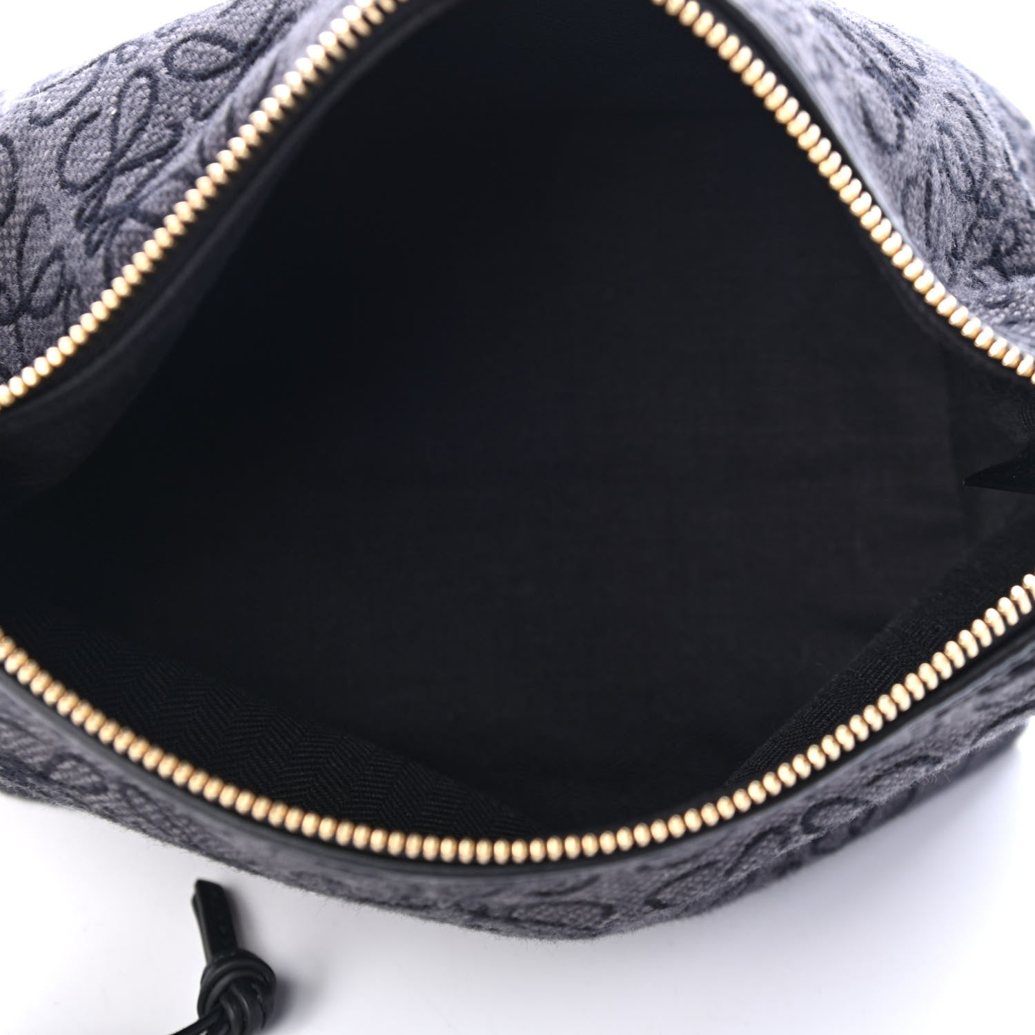 Loewe Jacquard Anagram Calfskin Small Cubi Bag Anthracite Black 4 of 4