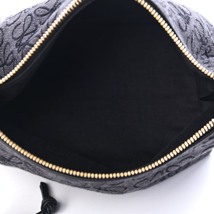 Loewe Jacquard Anagram Calfskin Small Cubi Bag Anthracite Black 4 of 4