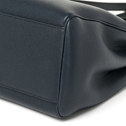 Celine Supple Grained Calfskin Medium Soft 16 Bag Navy Blue 8 of 8