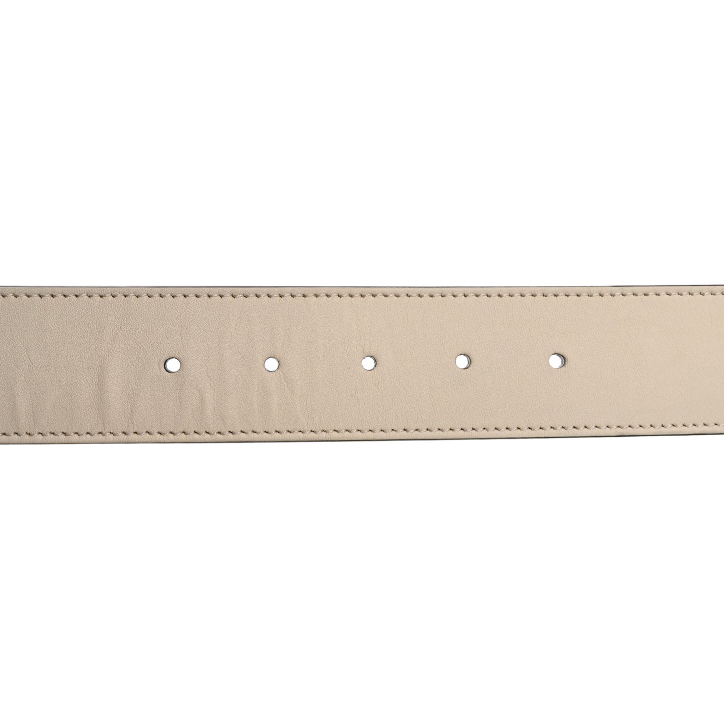 Calfskin Double G 40mm Belt 65 26 Mystic White