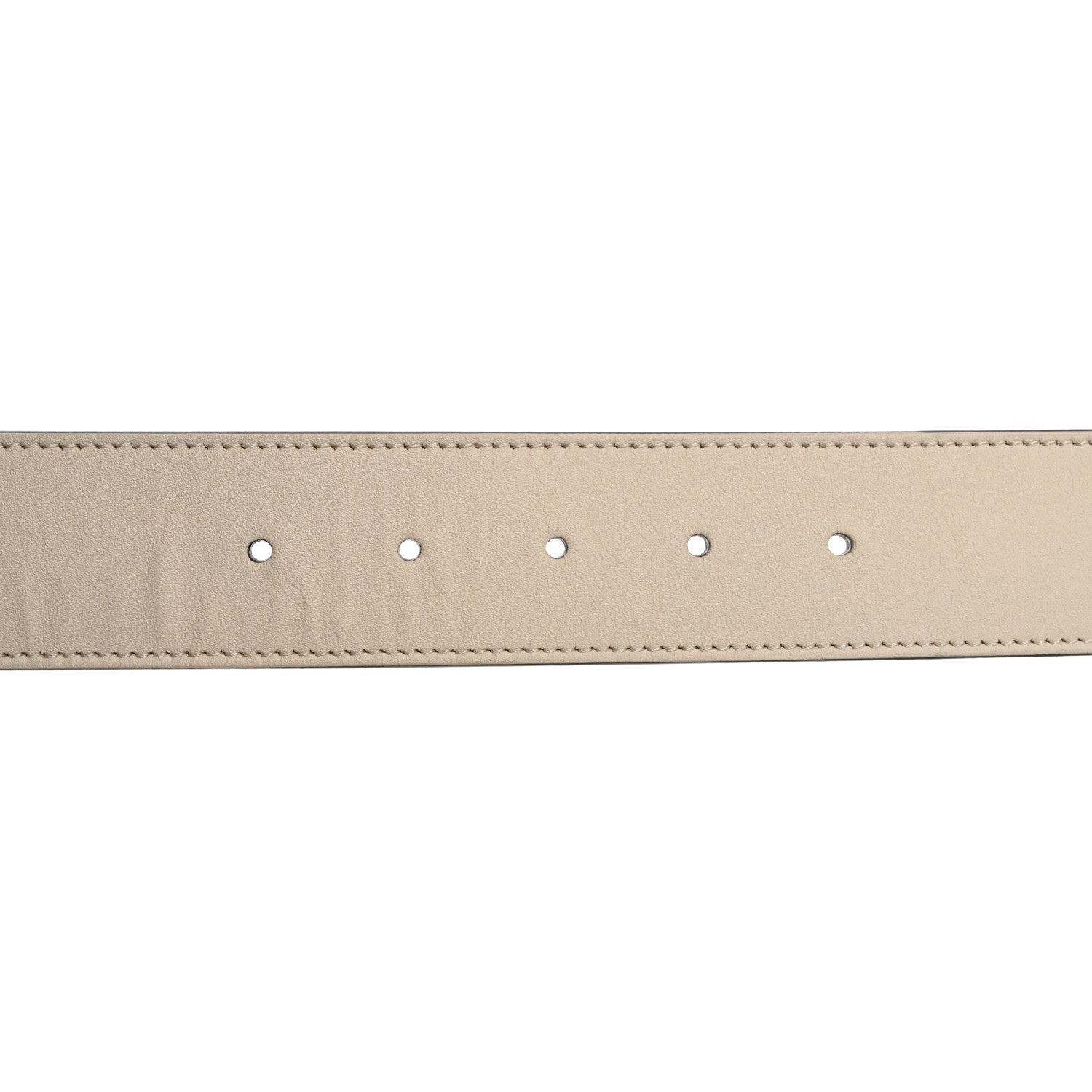 Gucci Calfskin Double G 40mm Belt 65 26 Mystic White 3 of 5