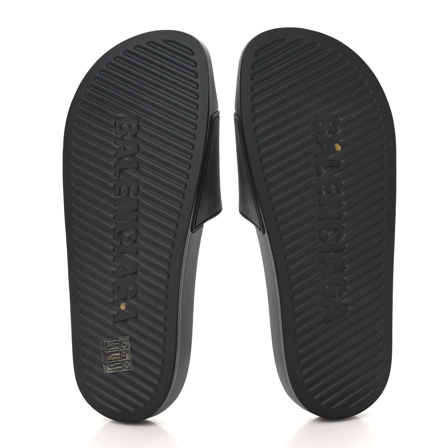 Balenciaga Rubber New York Womens New York Pool Slide Sandals 37 Black 6 of 8
