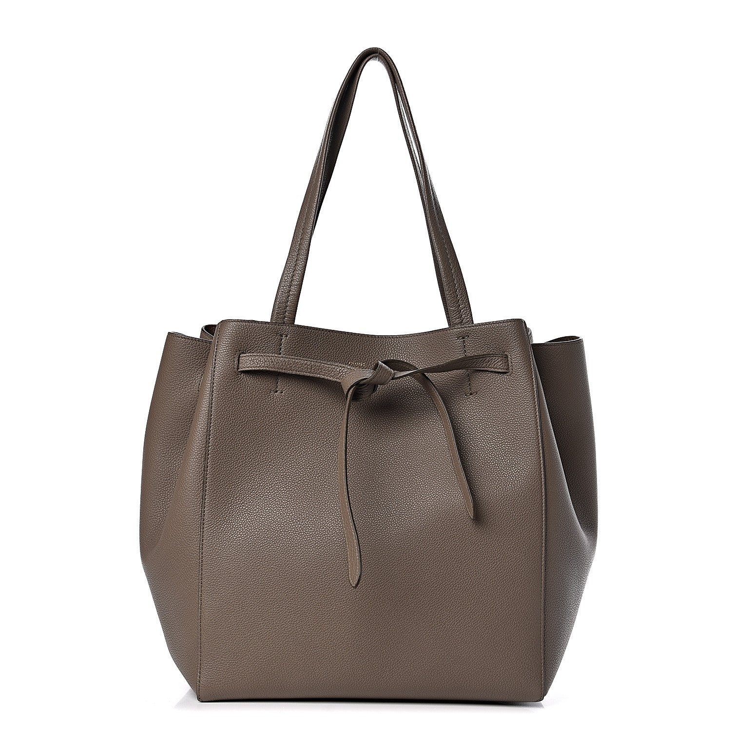 Celine Soft Grained Calfskin Small Belt Cabas Phantom Taupe 1 of 9