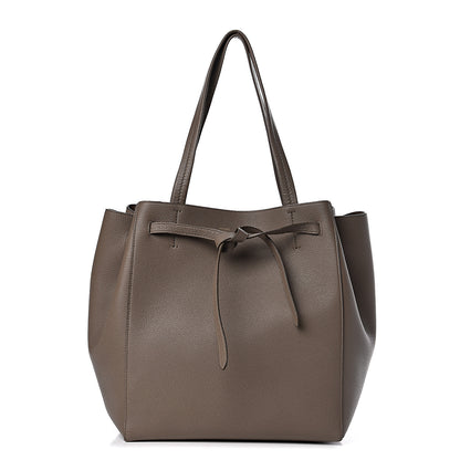 Celine Soft Grained Calfskin Small Belt Cabas Phantom Taupe 1 of 9