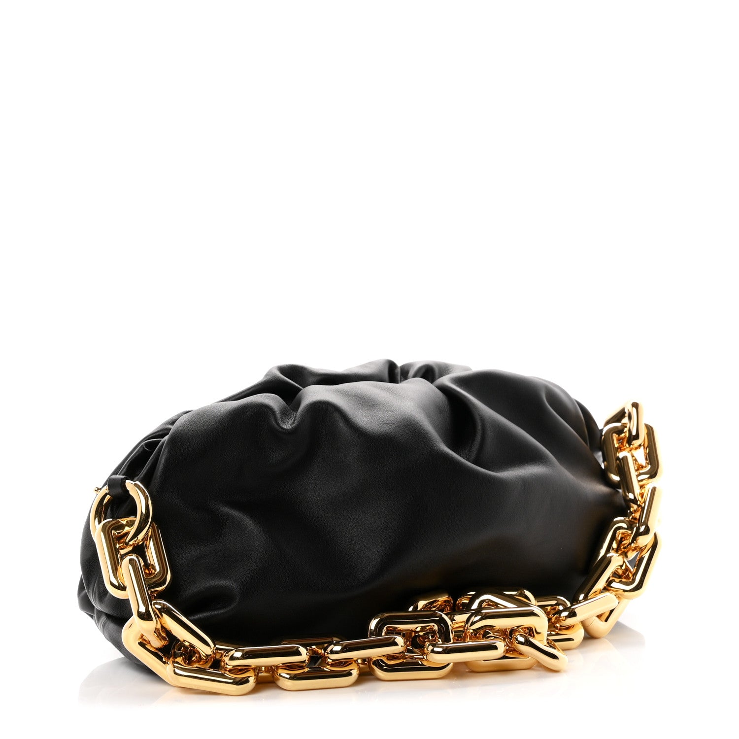 Bottega Veneta Calfskin The Pouch Chain Black 2 of 9