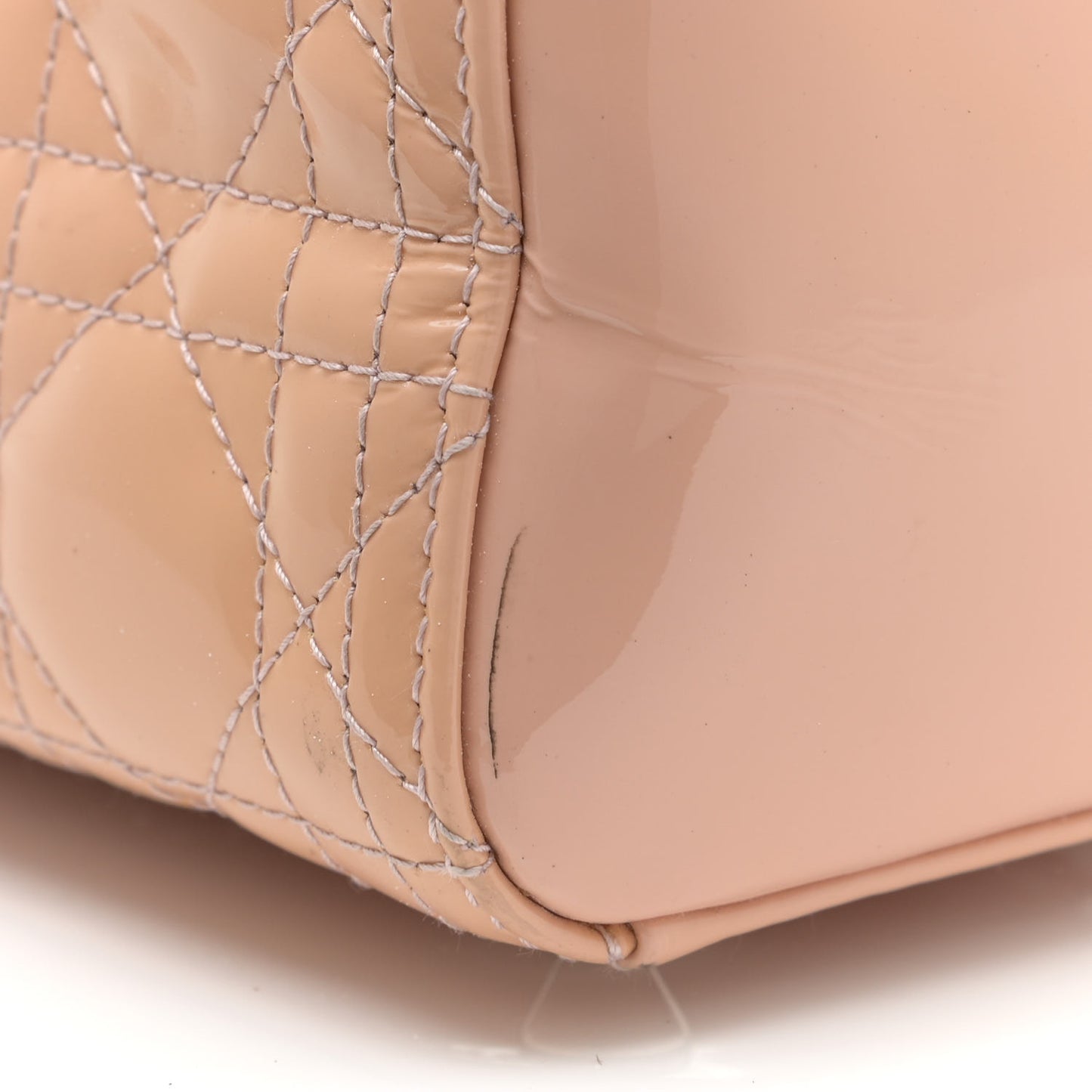 Patent Cannage Large Lady Dior Light Pink