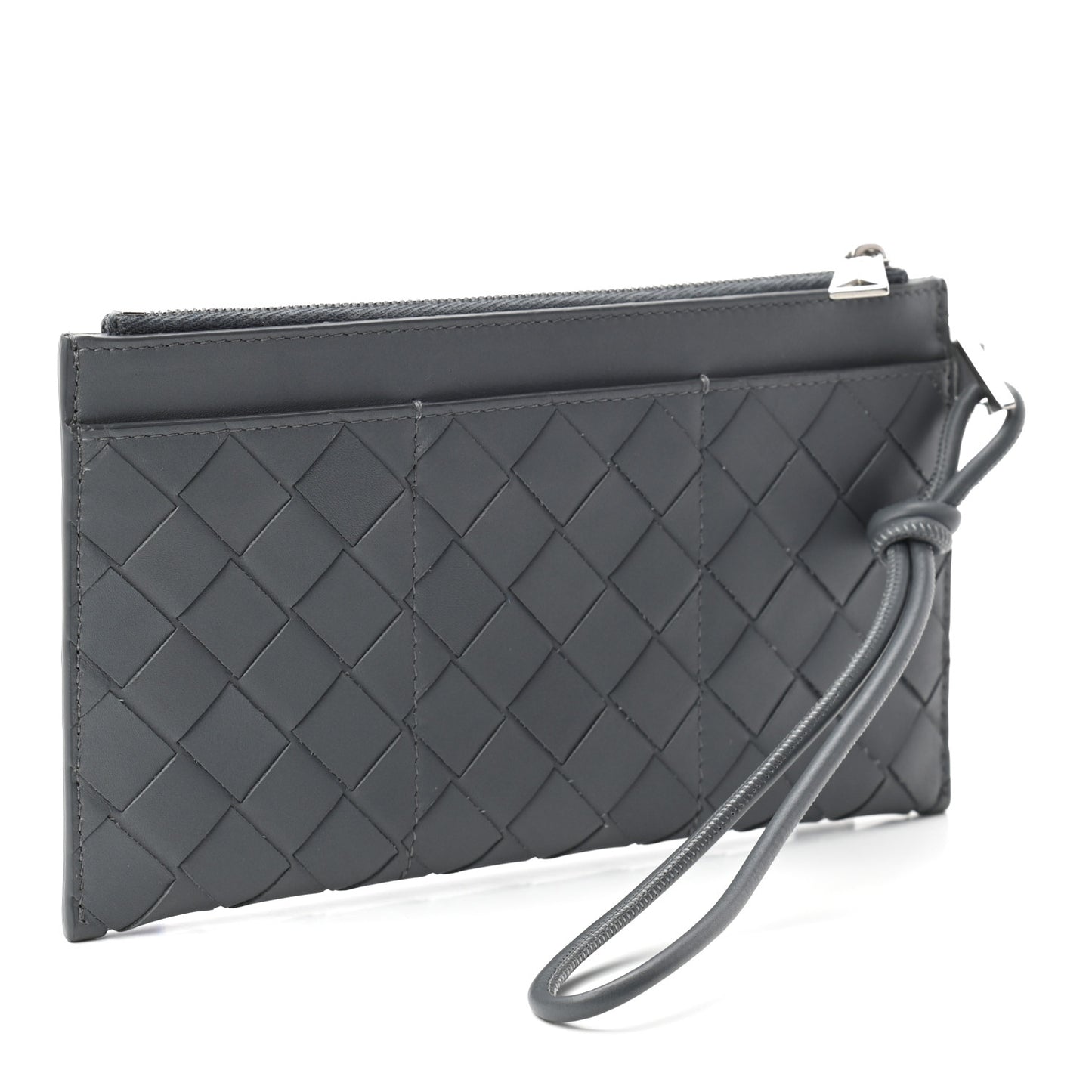 Nappa Intrecciato Mens Bill Pouch Thunder