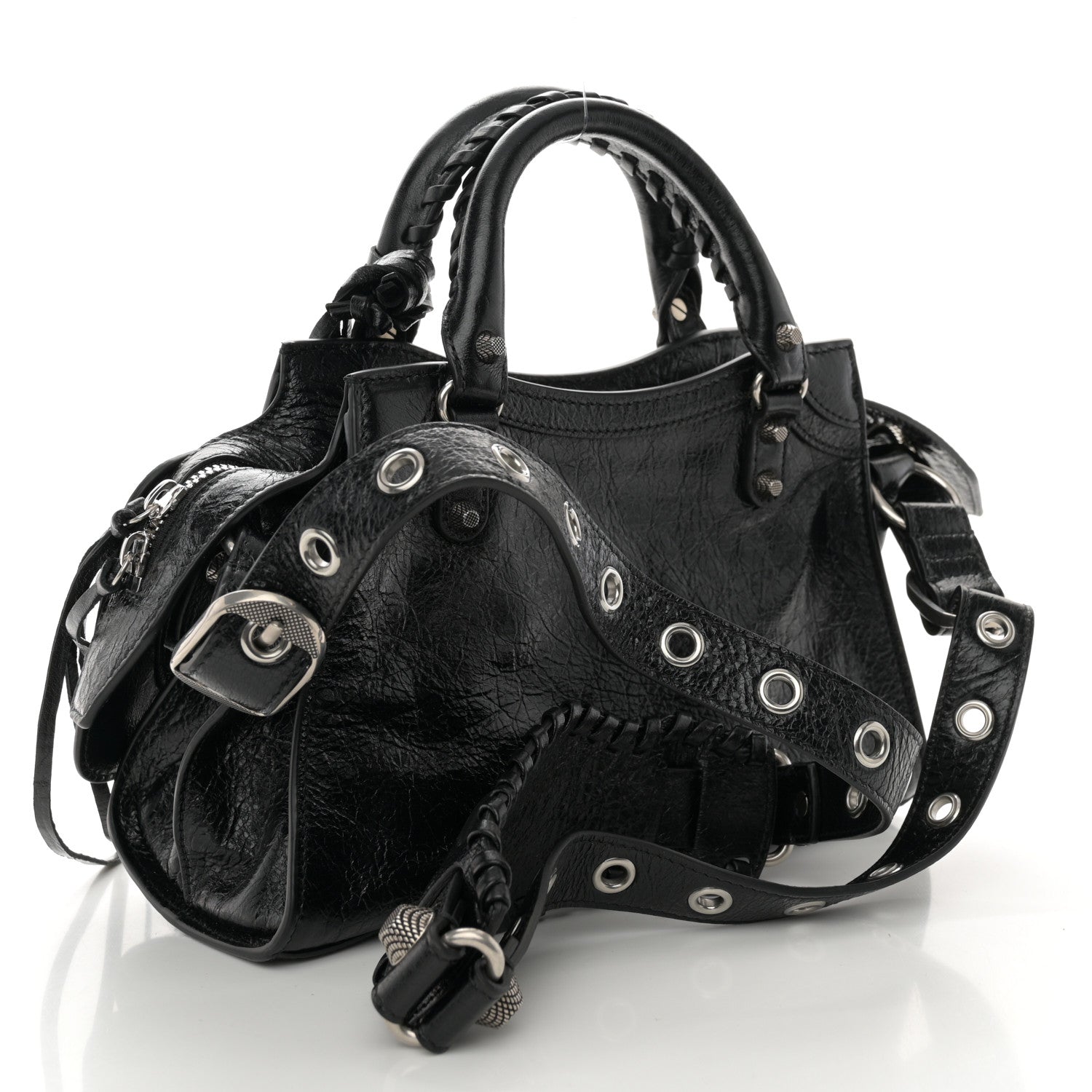 Balenciaga Agneau Arena Neo Cagole Handbag XS Black 4 of 11