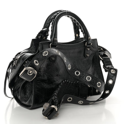 Balenciaga Agneau Arena Neo Cagole Handbag XS Black 4 of 11