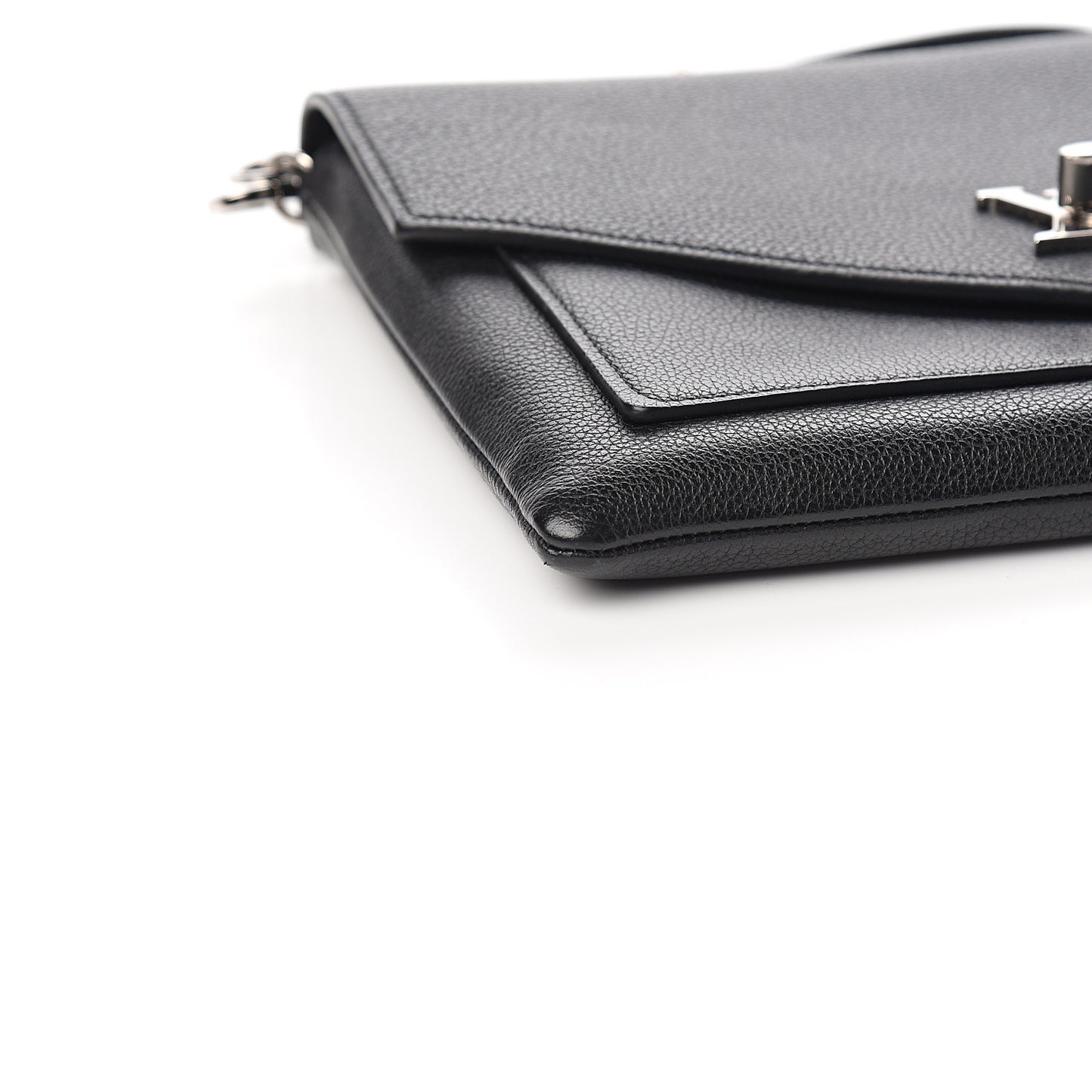 Soft Calfskin My Lockme Pochette Black