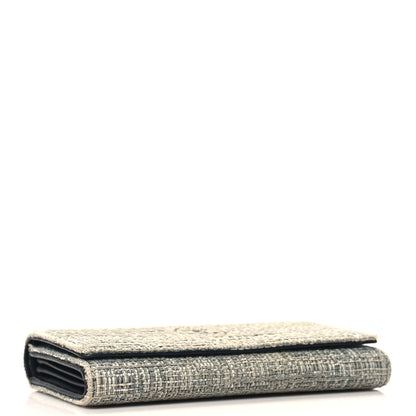 Chanel Canvas Deauville Flap Wallet Grey 4 of 9
