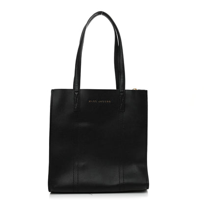 Marc Jacobs Grained Calfskin The Tag Tote Black 1 of 11