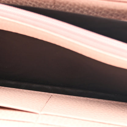 Gucci Dollar Calfskin GG Supreme Monogram GG Marmont Zip Around Wallet Light Pink Beige White 7 of 9