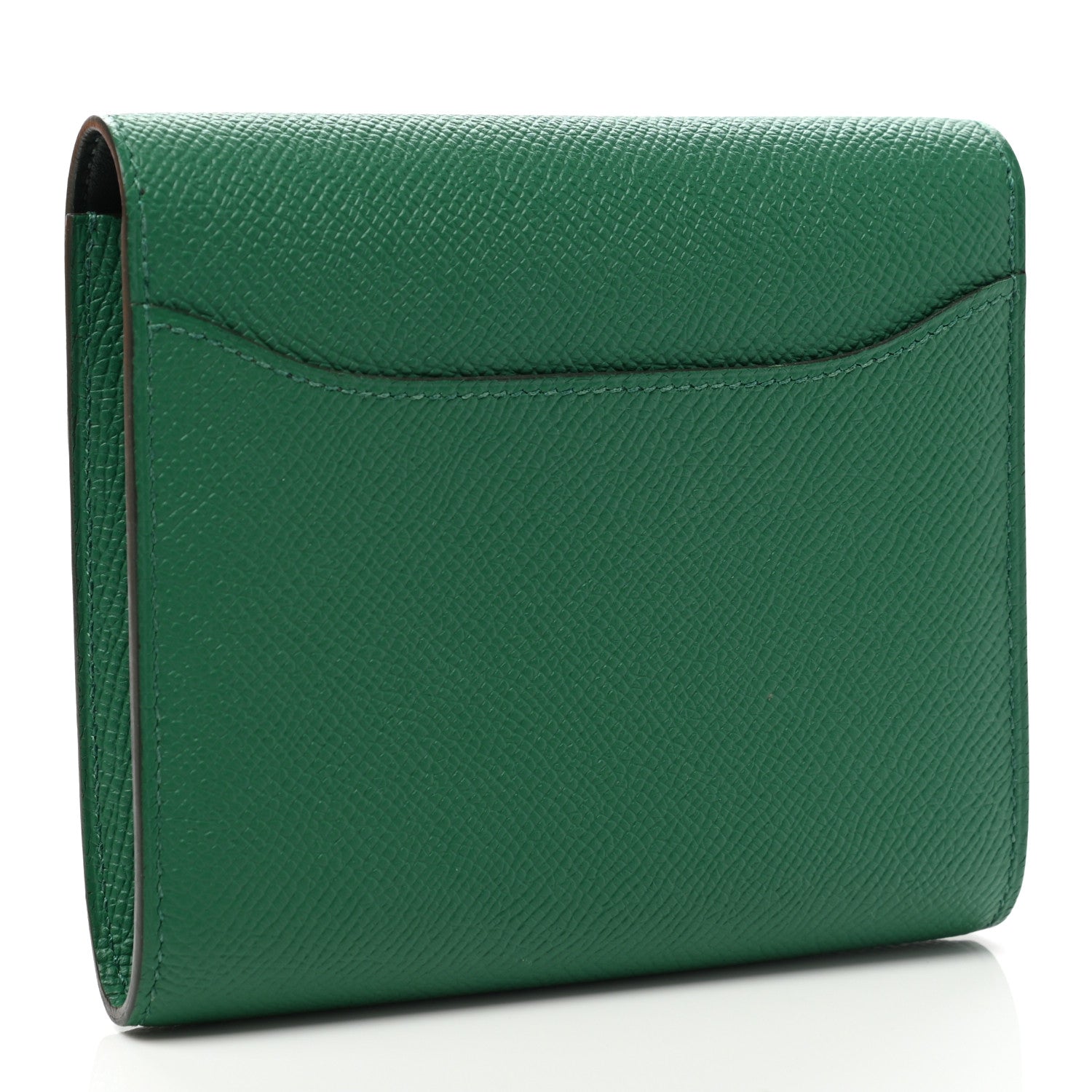 Hermes Epsom Constance Compact Passant Wallet Vert Vertigo 7 of 16