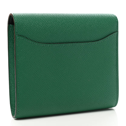 Hermes Epsom Constance Compact Passant Wallet Vert Vertigo 7 of 16