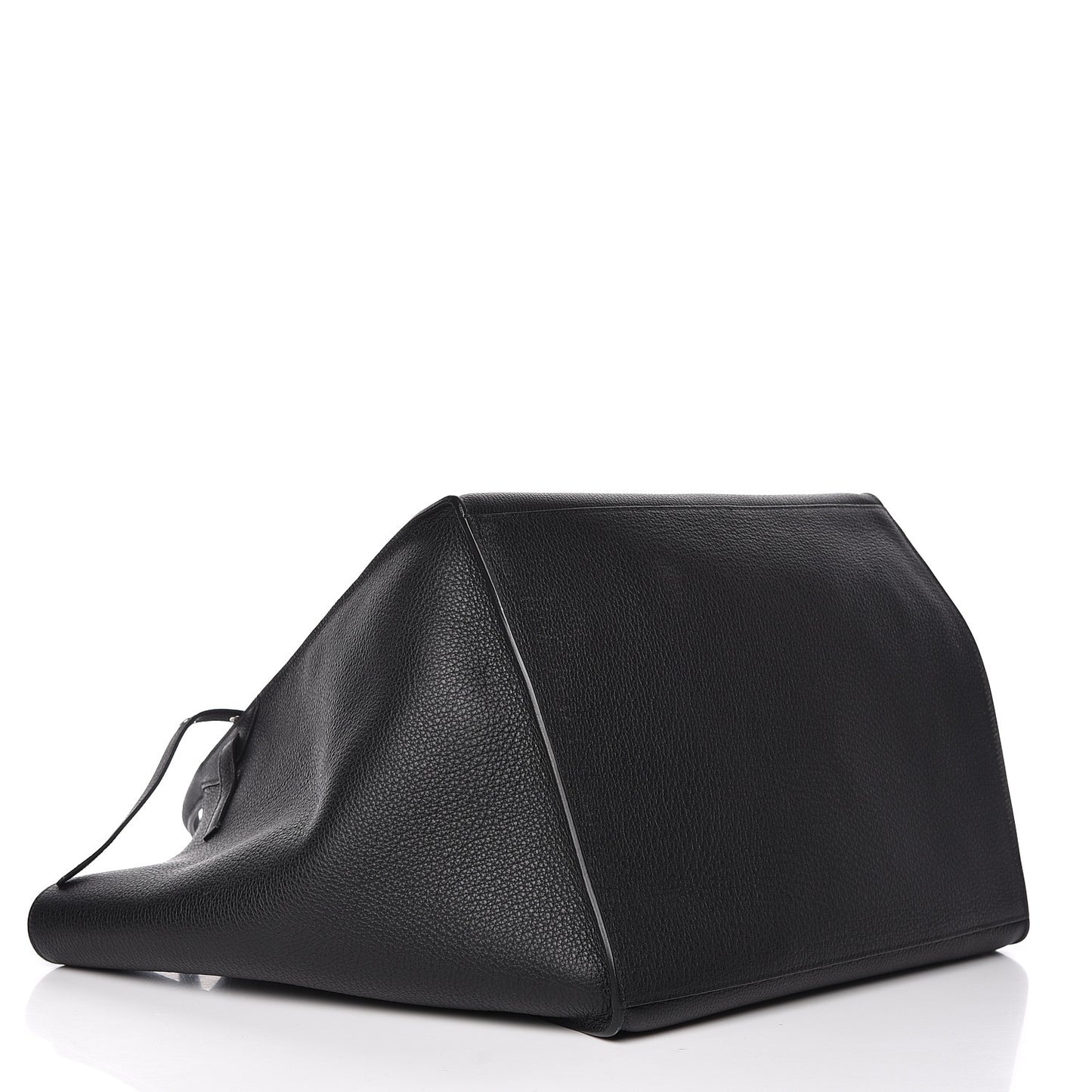 Supple Grained Calfskin Medium Big Bag Black