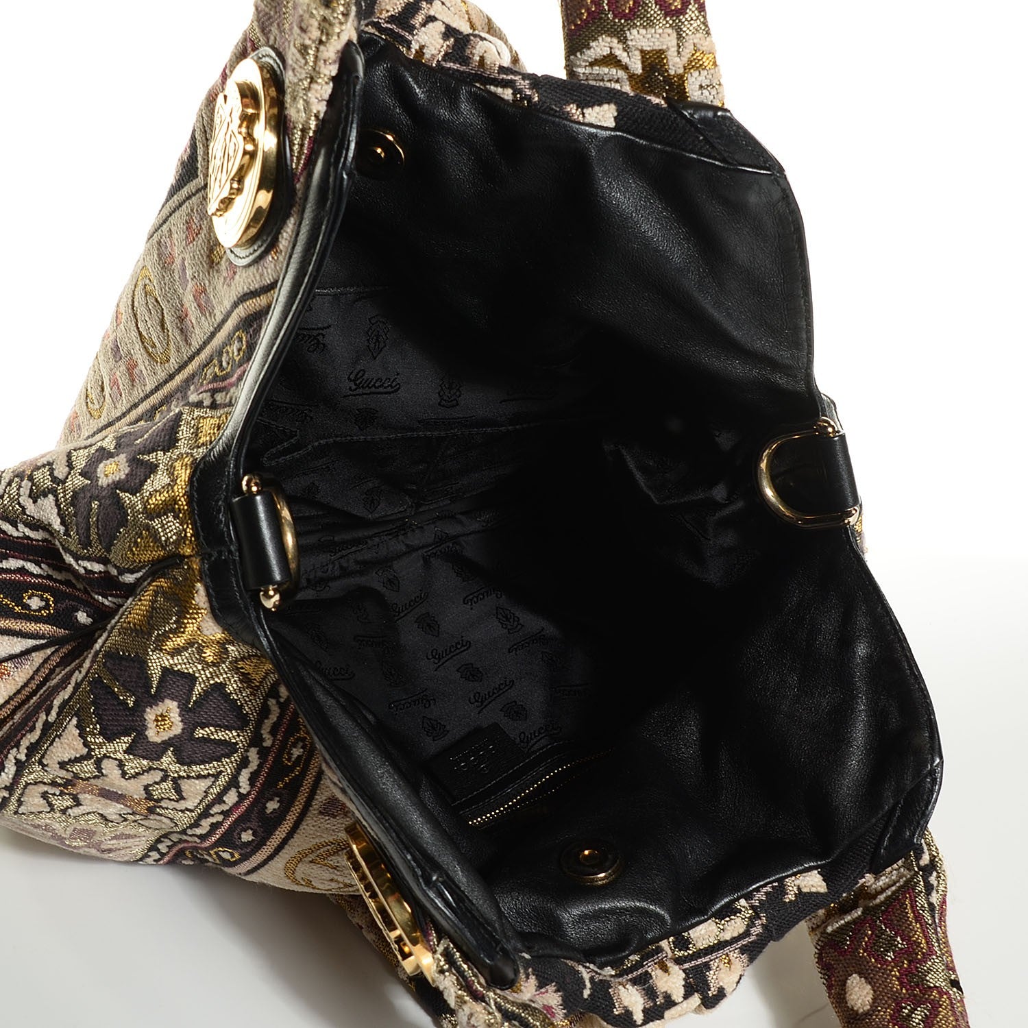 Gucci Tapestry Medium Hysteria Top Handle Bag 6 of 10