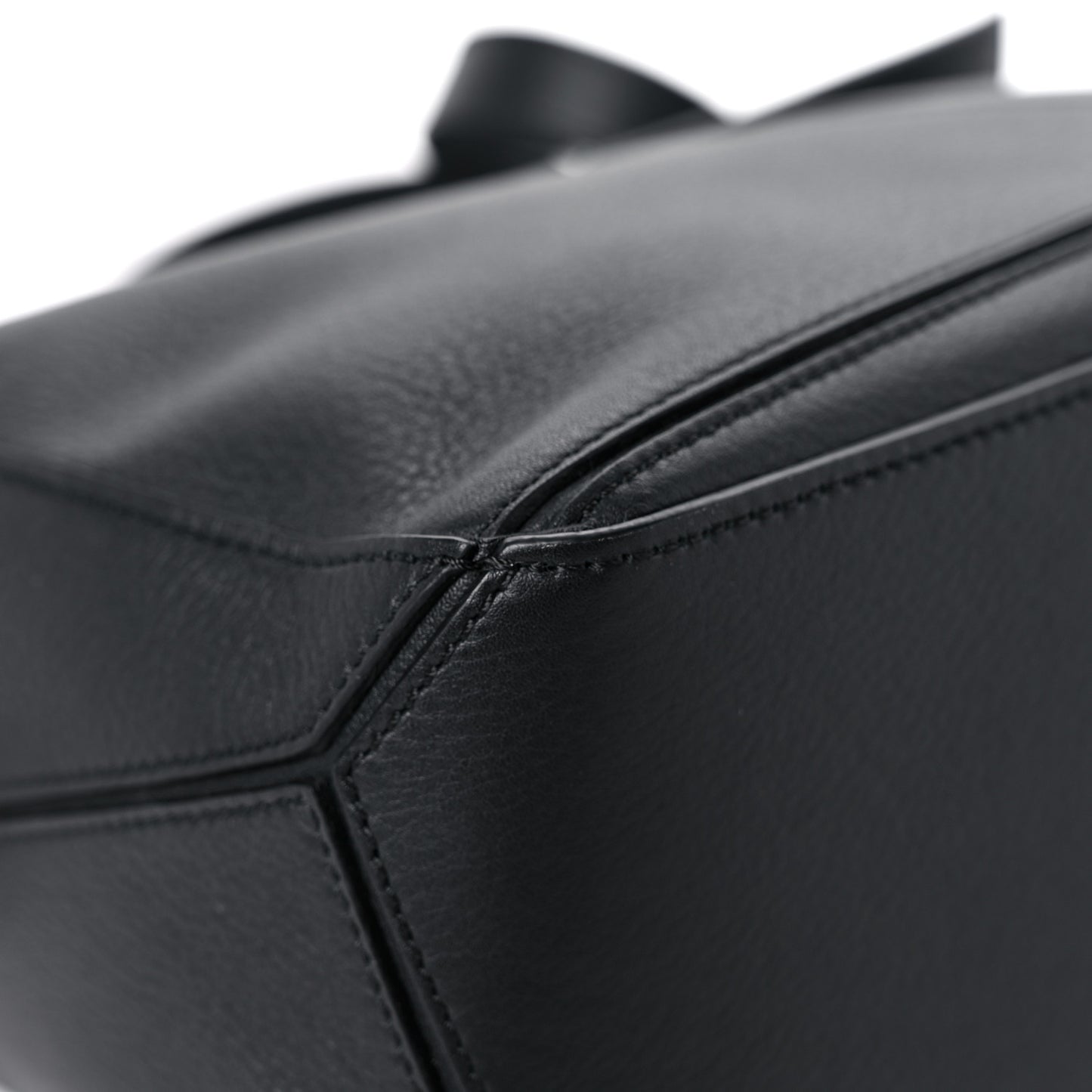 Calfskin Small Puzzle Bag Black